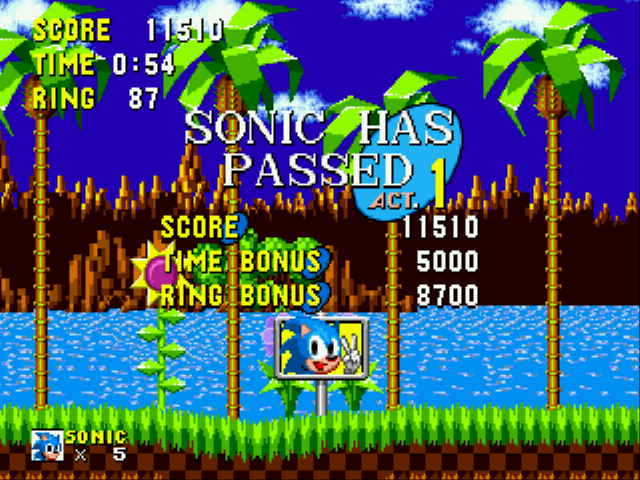 Sonic 1 Beta Remake Screenthot 2